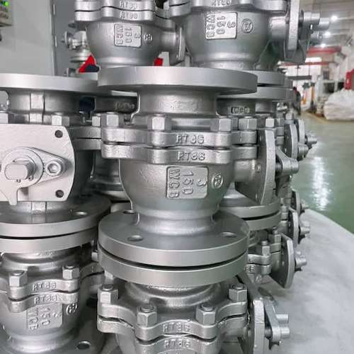 شیر توپی فولادی سه اینچ کلاس 150